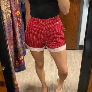 Liz clairborne high waisted polka dotted shorts